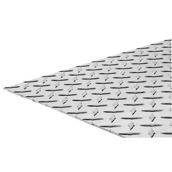 Steelworks 0.07 in. X 12 in. W X 24 in. L Bright Aluminum Diamond Tread Plate 11254 - main